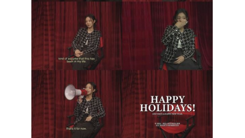 Foto Cuplikan Video Jennie 'Happy Holidays' (Website/ @rubies.jenn.ie)