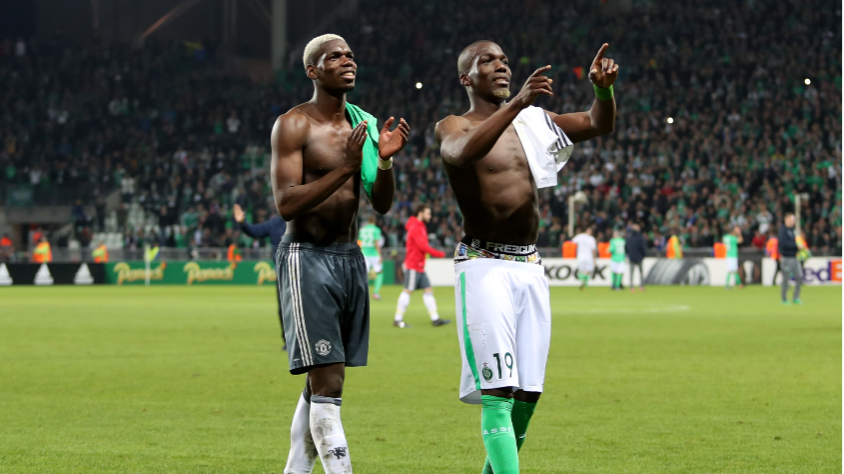 Paul Pogba (kiri) dan Florentin Pogba (kanan) (twitter.com/EuropaLeague)