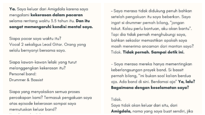 Kronologi konflik Aya Canina, penulis lagu Kukira Kau Rumah. (Instagram Story/ayacanina)