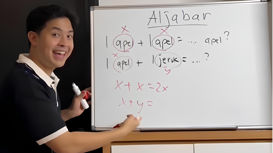 Ngajarin Matematika ke Anak TK (TikTok/jeromepolin98)