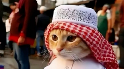 PP kucing oyen pakai sorban sambut Ramadhan 2024