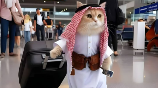 PP kucing oyen pakai sorban siap umroh