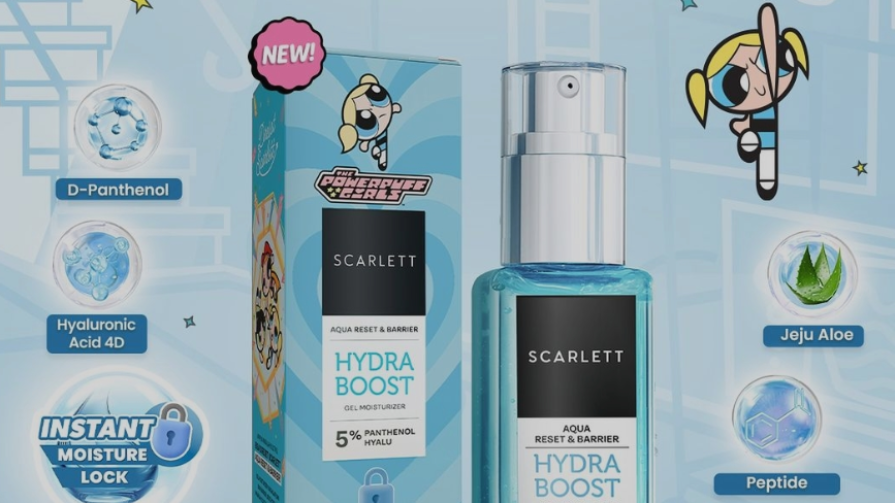 Scarlett x The Powerpuff Girls Hydra Boost Moisturizer Gel (instagram/scarlett_whitening)