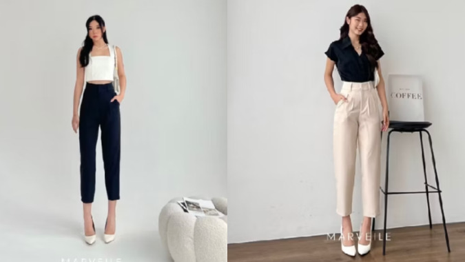 Pao Highwaist Pants (shopee.co.id/marveile.id)