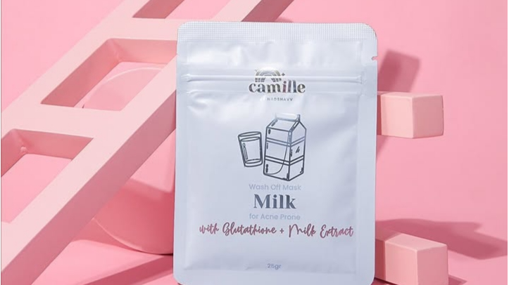 Camille Wash Off Mask with Glutathione + Milk Extract (instagram/camille.beauty)