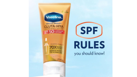 Vaseline Healthy Bright Gluta-Hya Serum Burst Lotion SPF 50 PA+++ (instagram/vaselineid)