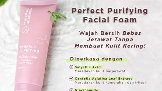 Mineral Botanica Perfect Purifying Facial Foam (Shopee/Mineral Botanica Official Shop)