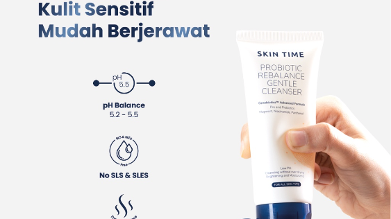 Skin Time Probiotic Rebalance Gentle Cleanser (Shopee/Skin Time Official Store)