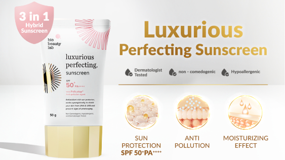 Bio Beauty Lab Luxurious Perfecting Sunscreen SPF 50+ PA++++ (Shopee/Bio Beauty Lab Official Shop)