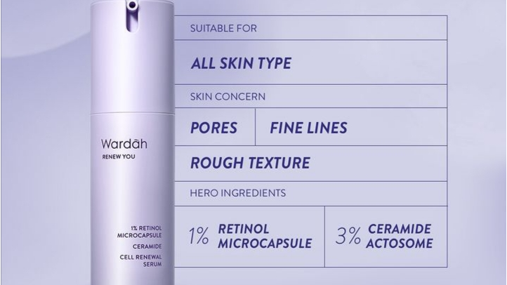 Wardah Renew You 1% Retinol Microcapsule Ceramide Cell Renewal Serum (instagram/wardahbeauty)