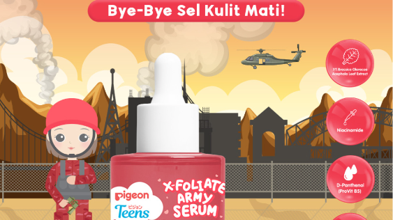 Pigeon Teens X-Foliate Army Serum (Shopee/Pigeon Teens Indonesia Official Shop)