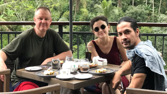 Nigel Ryder bersama Kimberly dan Edward Akbar (Instagram)