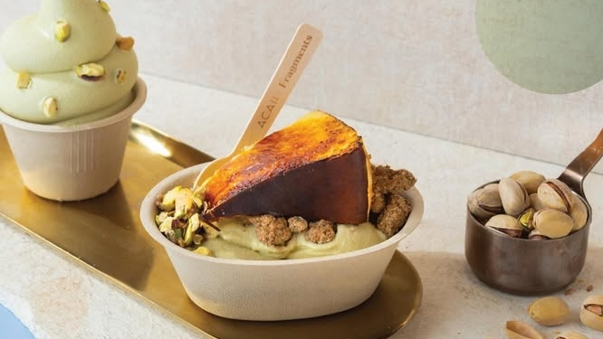 Basque Cheesecake Brulee Ice Cream [Instagram]