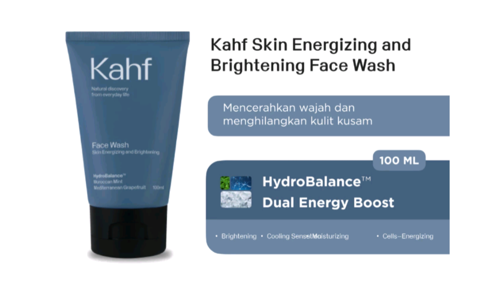 Kahf Skin Energizing and Brightening Face Wash (Shopee/Kahf Official Shop)