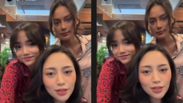 Fuji Asyik Main dengan Rachel Vennya dan Erika Carlina. [Instagram/fuji_an]