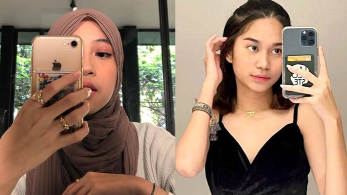 Adu Gaya Adiba Khanza vs Azizah Salsha (Instagram/@adiba.knza/@azizahsalsha_)