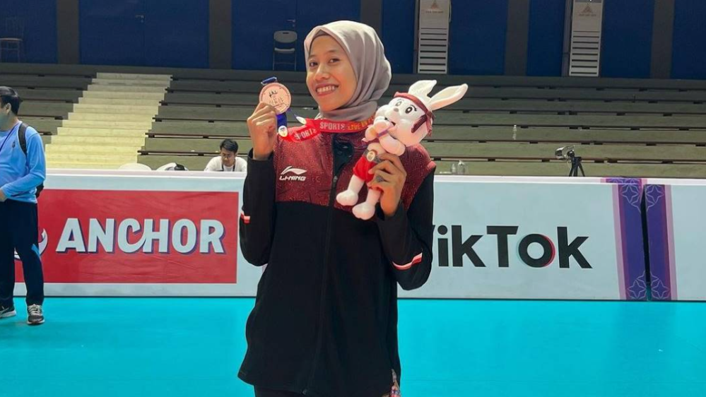 Megawati Hangestri Pertiwi 'Megatron' pemain voli perempuan Indonesia yang bermain di Liga Korea (Instagram/@megawatihangestrip)