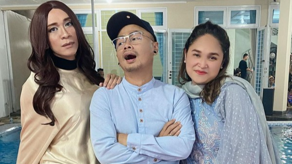 Aming bersama Wendy Cagur dan Istri (Instagram/amingisback)